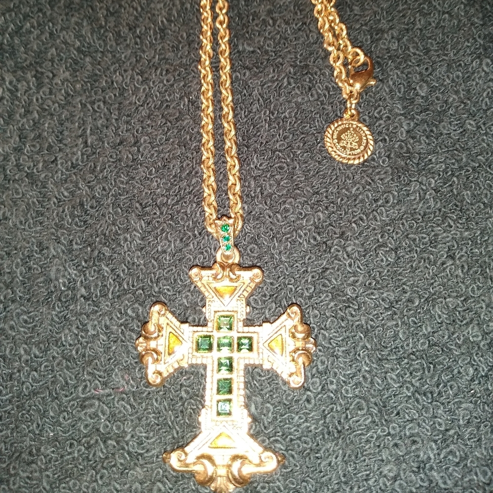 Vatican library collection cross with Swarovski cr